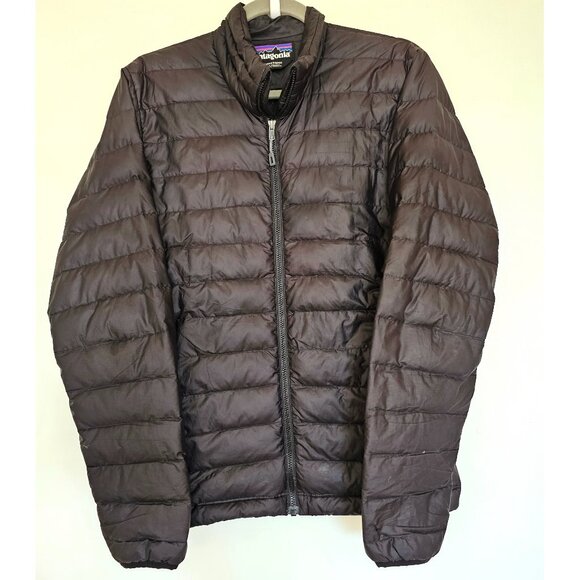Patagonia Down Sweater Fitted Puffer Jacket XS Black - Picture 1 of 10